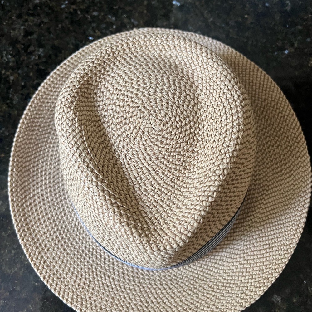 Eric Javits Fedora Hat with Checkered Band - Picture 3 of 7